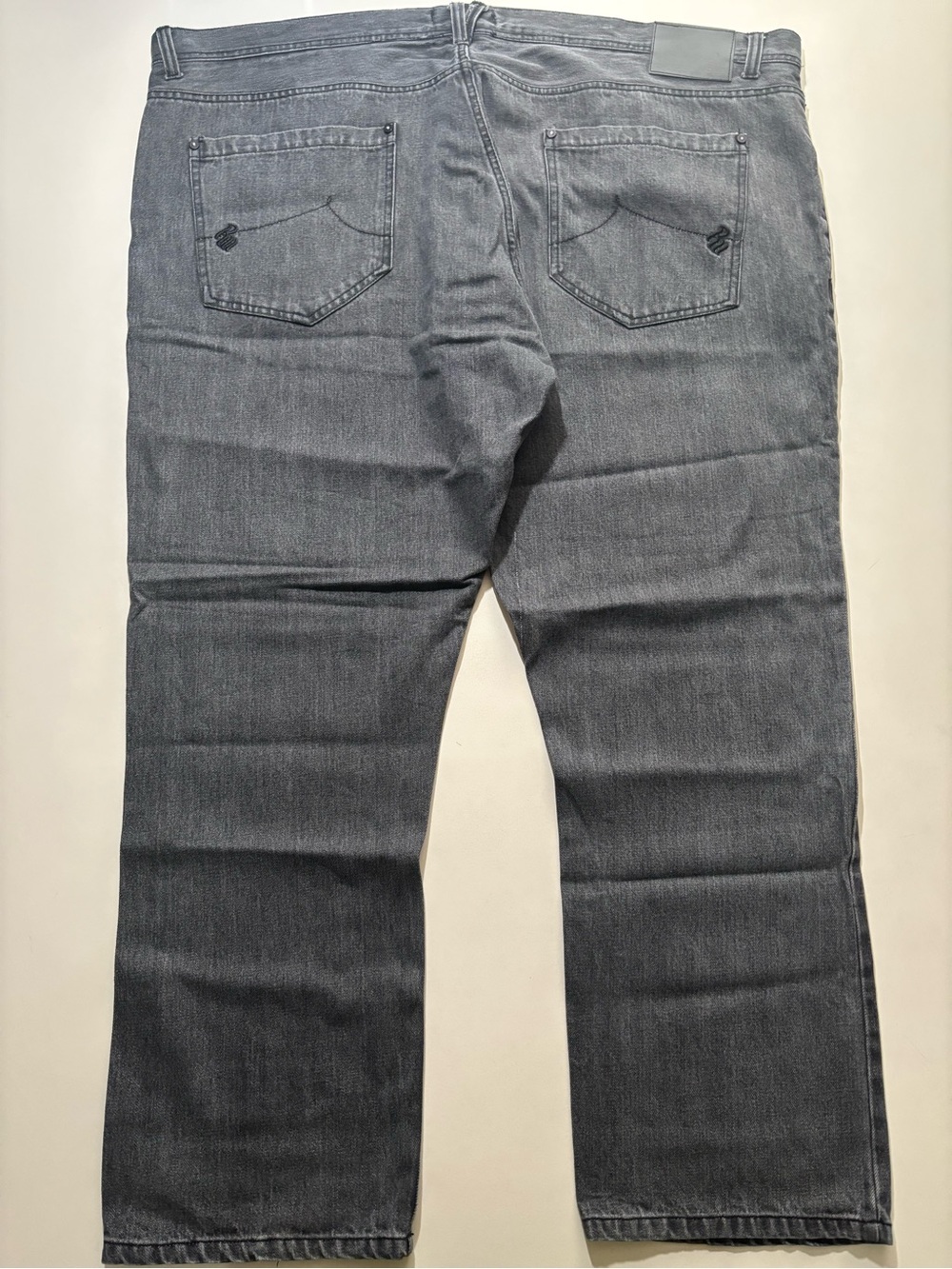 Huge baggy charcoal grey Rocawear embroidered jeans